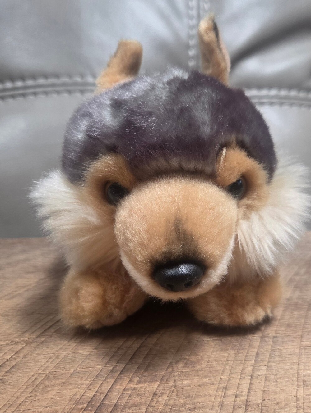 Aurora Miyoni Timber Wolf Plush So Soft Stuffed Animal Tan 12" Realistic BIN 1F
